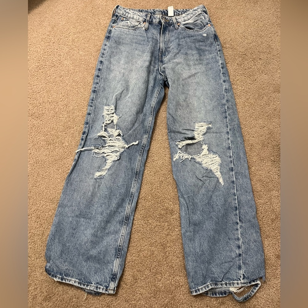 Denim Jeans Loose Straight Fit size 10 womens in great condition